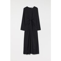 H&M Sukienka z ozdobnym węzłem - 1006800001 Czarny