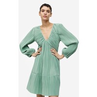 H&M Plisowana sukienka dżersejowa - 1172513005 Miętowozielony
