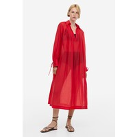 H&M Tunikowa sukienka z lyocellem - 1183081002 Czerwony