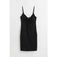 H&M Sukienka bodycon z dżerseju w prążki - 1077274001 Czarny