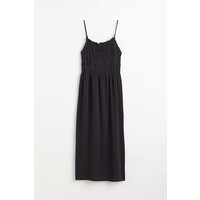 H&M Sukienka z elastycznym marszczeniem - 1050870001 Czarny