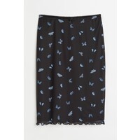 H&M Siateczkowa spódnica - 1083324004 Black/Butterflies