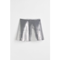 H&M Spódnica mini z cekinami - 1104779001 Srebrzysty