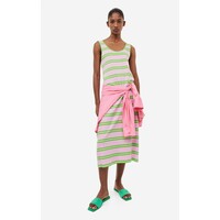 H&M Sukienka w prążki - 1171635002 Jasnoróżowy/Zielone paski