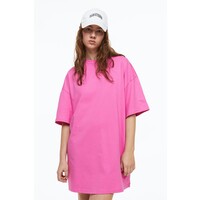 H&M Sukienka T-shirtowa oversize - 1128506006 Wiśniowy