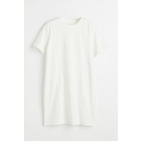 H&M Bawełniana sukienka T-shirtowa - 0841434022 Biały
