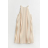 H&M Plisowana sukienka - 1066646002 Light beige