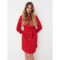 Mohito Czerwona koszulowa sukienka mini 6325W-33X