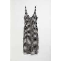 H&M H&M+ Dzianinowa sukienka - 1052163005 Czarny/Wzór