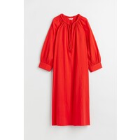 H&M Bawełniana sukienka ze sznurkiem - 1061025003 Czerwony