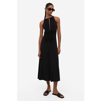 H&M Drapowana sukienka dżersejowa - 1207084001 Czarny