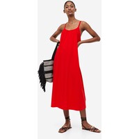 H&M Dżersejowa sukienka oversize - 1195402001 Czerwony