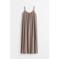 H&M Sukienka z bawełnianego dżerseju - 1076023002 Ciemny szarobeżowy