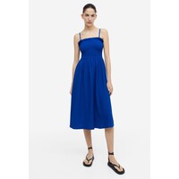 H&M Sukienka z elastycznym marszczeniem - 1154667003 Jaskrawoniebieski