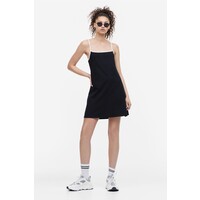 H&M Trapezowa sukienka z dżerseju - 1144635006 Czarny/Biały