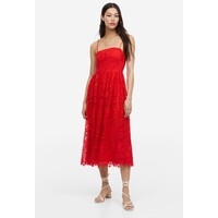 H&M Koronkowa sukienka bandeau - 1172532002 Czerwony