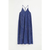 H&M Szeroka sukienka dżersejowa - 1089107001 Jaskrawoniebieski/Wzór
