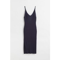 H&M Sukienka bodycon w prążki - 1073655005 Navy blue