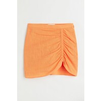 H&M Krepowana spódnica z marszczeniem - 1072474007 Pomarańczowy