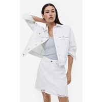 H&M Dżinsowa spódnica mini - 1112015001 Biały