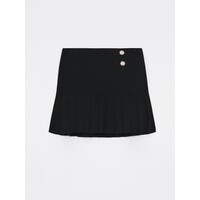 Mohito Czarna spódnica mini z plisowaniem 9551X-99X