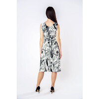Quiosque Czarno-biała wzorzysta sukienka 4SB005120