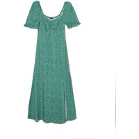 Cropp Zielona sukienka midi w stokrotki 1434S-56M