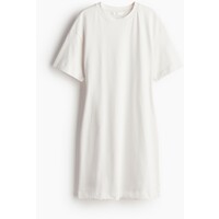 H&M Taliowana sukienka T-shirtowa - 1238254002 Biały