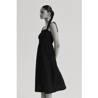 H&M Sukienka na wiązanych ramiączkach - 1216814005 Czarny