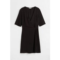 H&M Kopertowa sukienka - 1057426002 Czarny