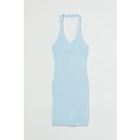 H&M Sukienka z mocowaniem na karku - Mocowanie na szyi - Bez rękawów - 1007230002 Jasnoniebieski