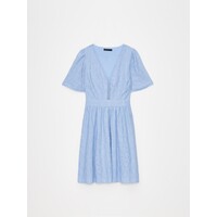 Mohito Niebieska sukienka mini z krótkim rękawem 835AJ-05X