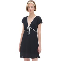 Cropp Czarna sukienka mini z kontrastową lamówką 9282Y-99X