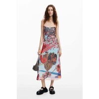 Desigual Sukienka midi z nadrukiem M. Christian Lacroix 24WWVK539019