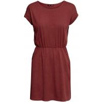 H&M Dżersejowa sukienka 0202017032 Ciemnoczerwony