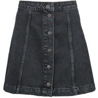 Topshop Spódnica jeansowa black TP721B030-Q11