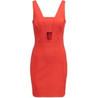 Topshop Sukienka z dżerseju orange TP721C07D-H11