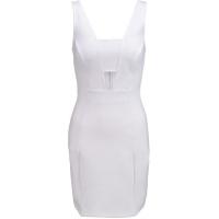 Topshop Sukienka z dżerseju white TP721C07D-A11