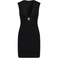 Versus Versace Sukienka z dżerseju black VE021C017-Q11