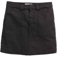 H&M Trapezowa spódnica z diagonalu 0352910007 Czarny