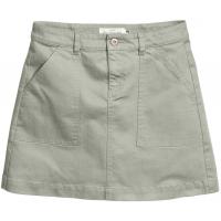 H&M Trapezowa spódnica z diagonalu 0352910005 Jasna zieleń khaki