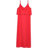 H&M Dżersejowa sukienka maxi 0387955007 Czerwony