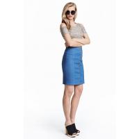 H&M Dżinsowa spódniczka 0399128001 Niebieski denim