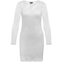 Topshop Sukienka z dżerseju white TP721C0CO-A11