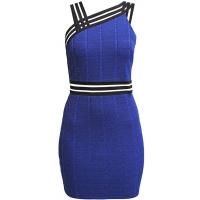 Topshop Sukienka dzianinowa brightblue TP721C0DW-K11
