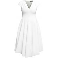 Plein Sud Sukienka z dżerseju white PL221C025-A11