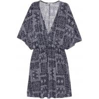 H&M Krótka sukienka z dżerseju 0332977001 Ciemnoniebieski/Wzór