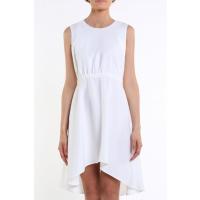 Tiffi Asymetryczna sukienka mini biała