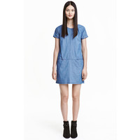 H&M Dżinsowa sukienka 0373484001 Niebieski denim