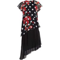Swing Sukienka letnia black/hibiscus SG721C06O-Q11